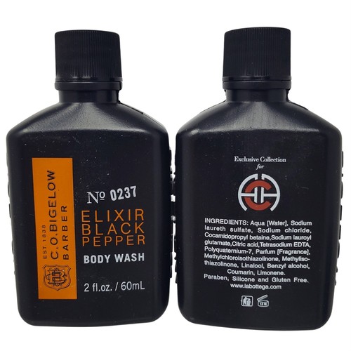 C.O. Bigelow Black Pepper Body Wash No 0237 Travel Size 1 oz x 5 New - Picture 2 of 6