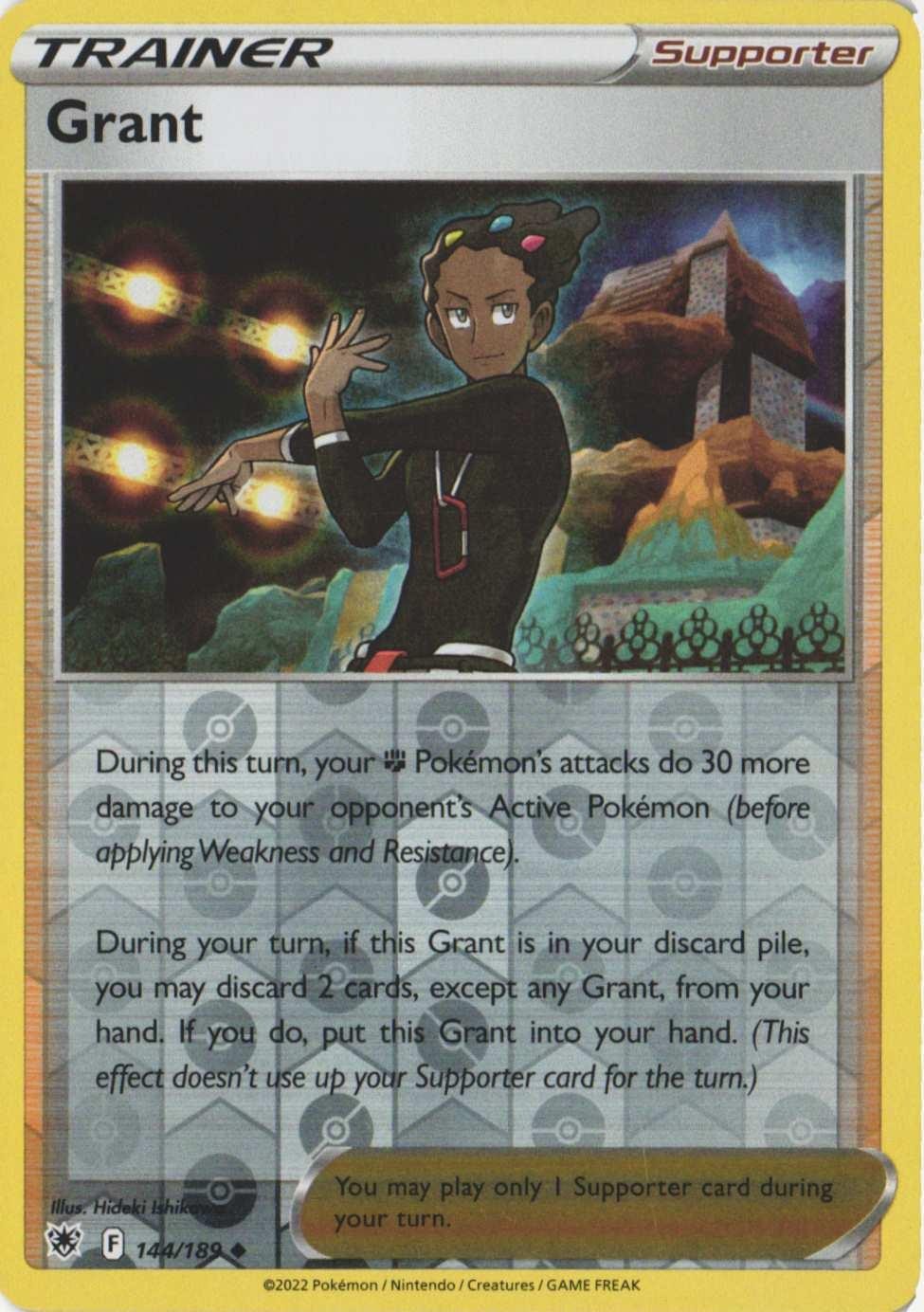 Grant 144/189 Uncommon Astral Radiance Pokemon Reverse Holo Near Mint