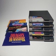 Nintendo NES Game Lot Cabal Overlord Tiger-Heli Dragon Warrior Dragon's Lair 