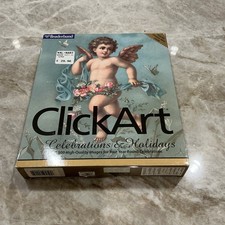 Broderbund ClickArt Celebrations  Holidays PC CD-ROM Big Box Software