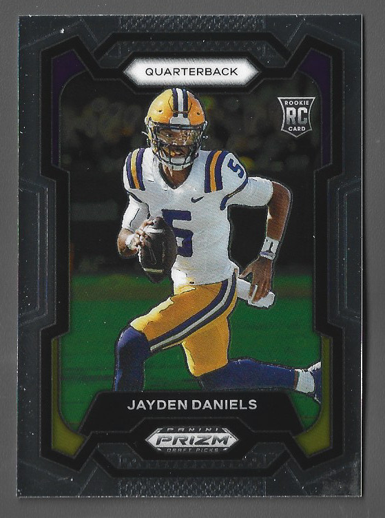 2024 Prizm Draft Picks - Jayden Daniels Silver Prizm Base RC #108 LSU