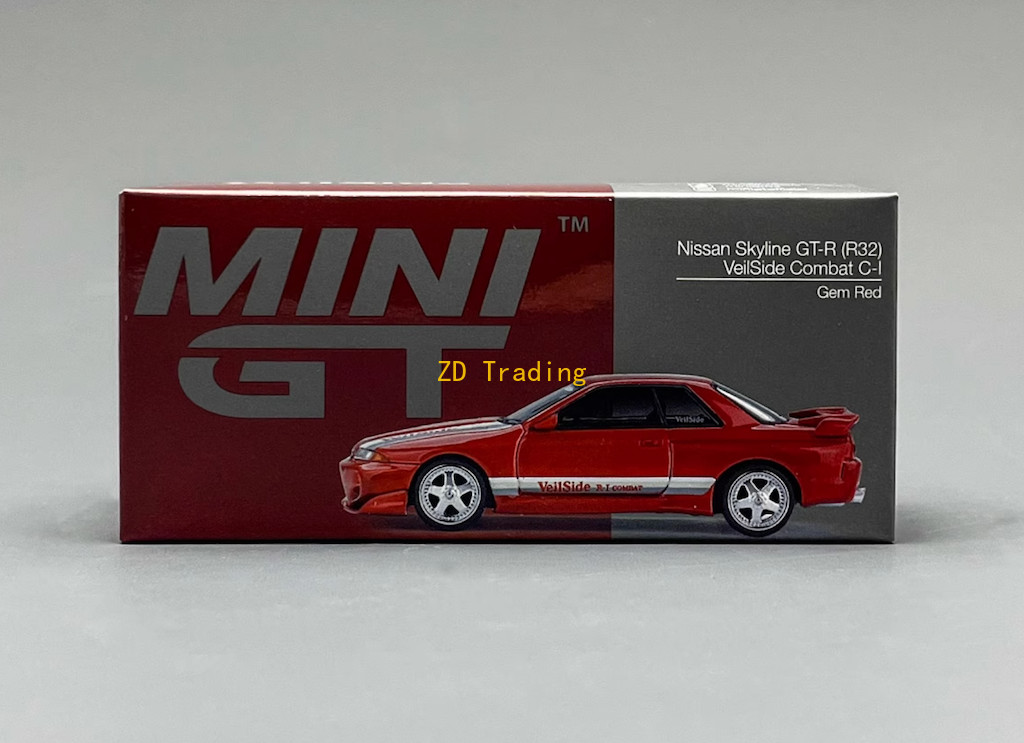 MINIGT 1:64 Red Skyline GTR R32 Veilside Sports Model Diecast