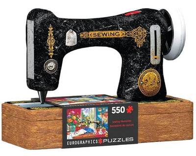 Eurographics Sewing Machine Memories Tin 550-Piece Jigsaw Puzzle NEW IN BOX!