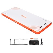 VEVOR Aufblasbares Trampolin Schwimmdock 4,57x1,82m Schwimmplattform