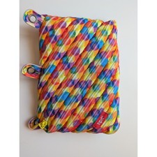 Zipit Rainbow Geometric 3 Ring Binder Pencil Case Zipper Pouch School Supplies