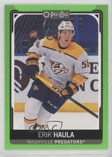 2021-22 O-Pee-Chee Neon Green Border 26/50 Erik Haula #145 17p7