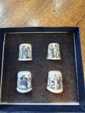 4 x Sutherland Bone China England Thimbles..