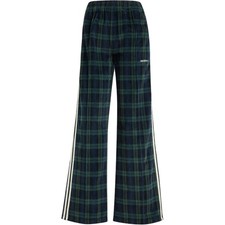 adidas Originals Tartan Corduroy Wide Leg Knit Sports Pants