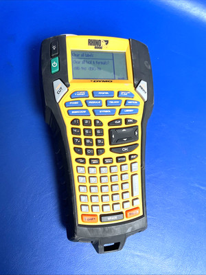 WORKING DYMO RHINO INDUSTRIAL 6000 LABEL MAKER RECHARGABLE **COMES W BATTERY**
