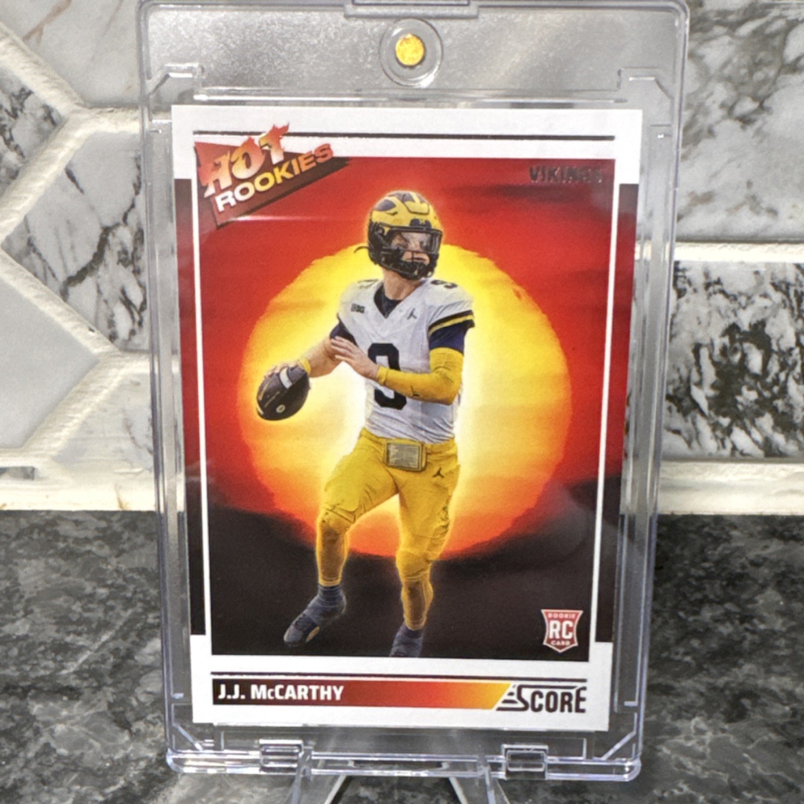 2024 Panini Score Hot Rookies J.J. McCarthy Minnesota Vikings Rookie #11