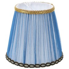 Vintage Decor Lamp Shades Cloth Lamp Shade Covers, Clip On Bulb Lamp Shade Fa...