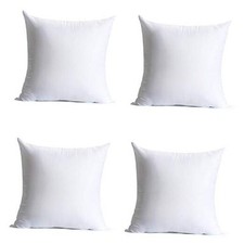 18 x 18 inches Pillow Inserts, Set of 4 Hypoallergenic Brushed 18" x 18"