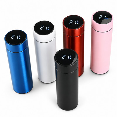 500ml Smart Thermos Bottle Stainless Steel Vacuum Flask LED Temperature Cup