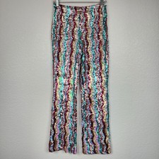 Free People Retro Rainbow Sequin Size 2 Pants