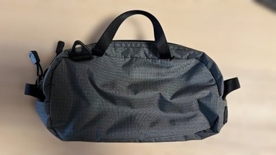 Tom Bihn Handtasche grau Boston Reisetasche hergestellt in den USA robustes...