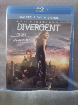 Divergent [Blu-ray + DVD]  Tested. Scratch free. Very good.