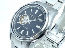 SEIKO PRESAGE Automatic Watch Open heart Sapphire Black Dial 4R38-00S0
