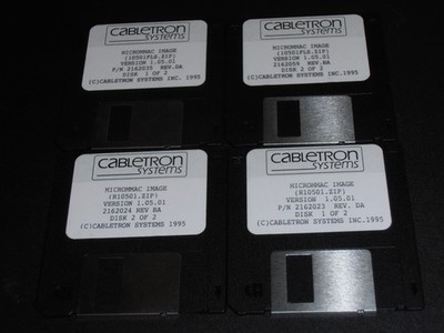 Cabletron Systems Micrommac Image, Set of 4 Floppy Discs. Ver. 1.05.01 (1995)