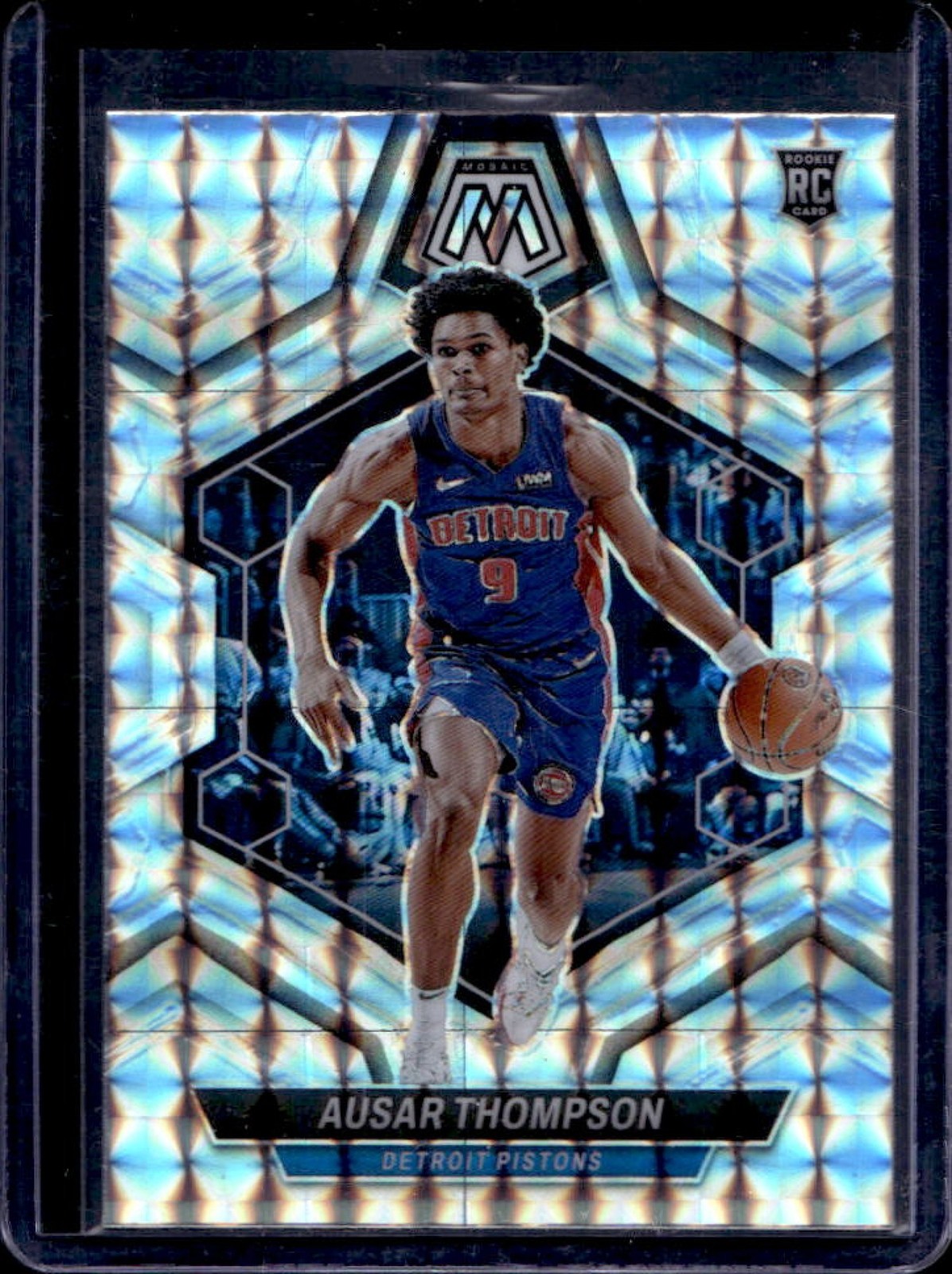 2023-24 Mosaic Ausar Thompson RC Mosaic Prizm Rookie #226 Pistons