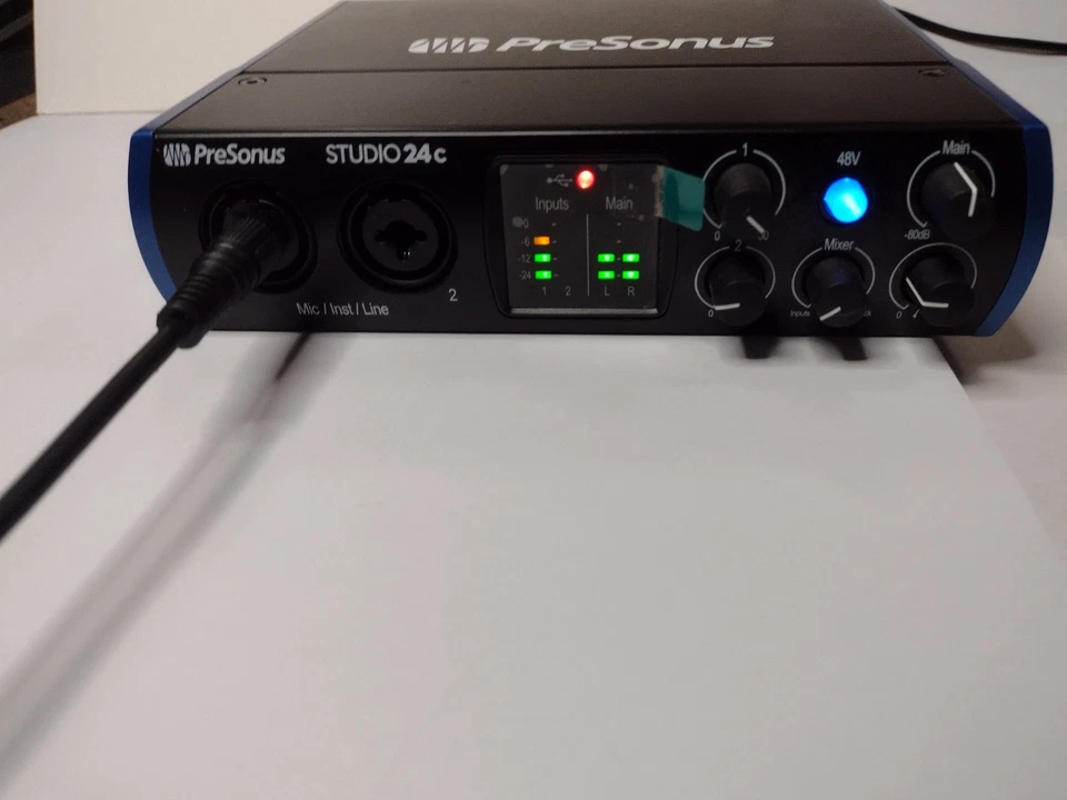 Presonus Studio 24c Audio Interface USB C 2 In (Mic/instrument) Midi In/out - Image 3 of 3