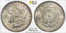 1886 Morgan Silver Dollar $1 PCGS Genuine Cleaned AU Detail TrueView