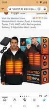 Weston Men s Heated Pullover Hoodie Black Siz...