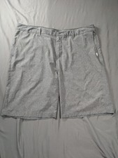Quiksilver Amphibian Shorts Mens 38 Gray Chino Dryflight Water Repellent Stretch