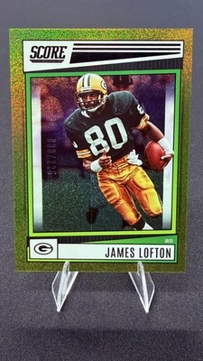 2022 Panini Score Dots Gold Parallel #102 James Lofton - WR /250