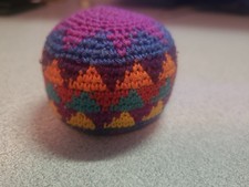 Vintage CROCHET KNITTED HACKY SACK FOOTBAG