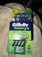 Men Gillette Sensor 3 Sensitive 4 razors in t...