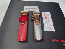 Lot of 2 BaBylissPRO Gold  RED Cordless Clipper FX870R Unit Only No Charger 