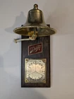 Rare Vintage Schlitz Beer Wall Mount Ships Bell Time Advertising Bar Sign Brass