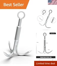 Versatile 3-Claw Grappling Hook - Perfect for Outdoor Retrieval and Salvage