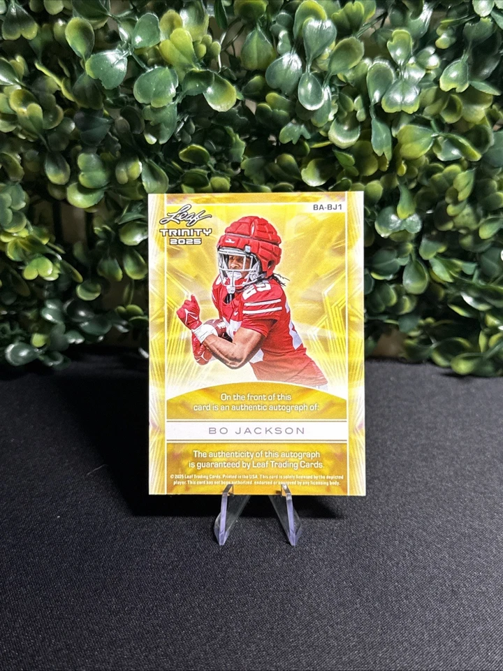 Autógrafo Leaf Trinity Bo Jackson 2025/25 Ohio State Buckeyes 🔥 Foto 2 de 2
