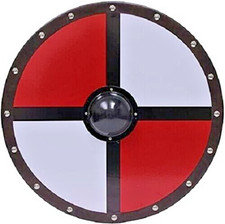 24" Viking Shield Battle-Ready Wooden Shield Heavy Handmade For Decorative