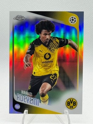 Karim Adeyemi 2025-26 Topps Chrome UEFA UCC #128 Refractor - Borussia Dortmund