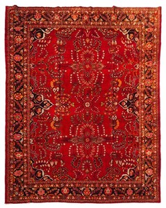 Amazing Hand Knotted Vintage Tribal Sarouk Wool Area Rug 13 x 10 Ft