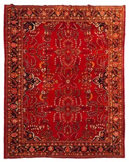 Amazing Hand Knotted Vintage Tribal Sarouk lilian Wool Area Rug 13 x 10 Ft