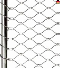 Hasendraht Stahlseil Zaun Netz Edelstahl Metall Maschen 10cm Gartenzaun