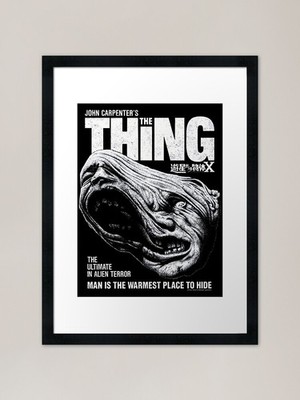 Film 90er gruseliges Monster Retro Geist gerahmtes Wandbild Poster Leinwanddruck Bild