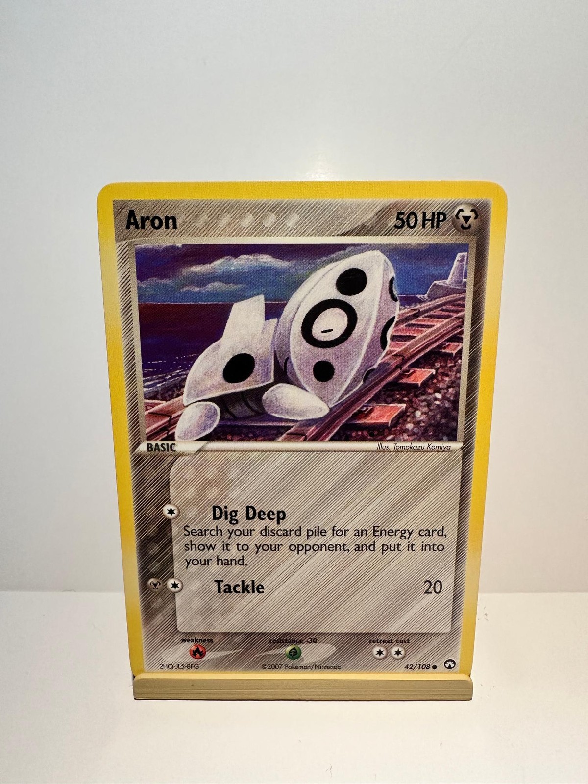 Aron 42/108 Common Power Keepers Pokemon Lightly Played