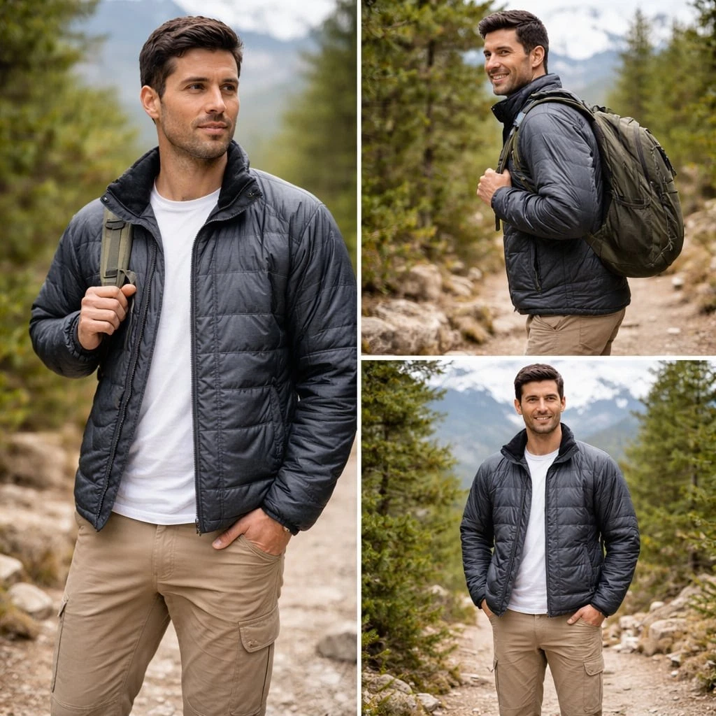 Columbia Omni-Shield Black Puffer Jacket Men’s Medium Lightweight