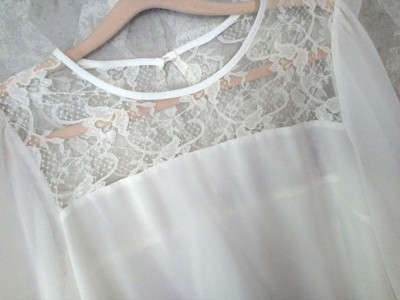 Bluse Offwhite Spitze C&A 40