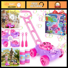 Bubble Lawn Mower for Toddlers 1-3, Outdoor Bubble Machine, Summer Gardening Toy