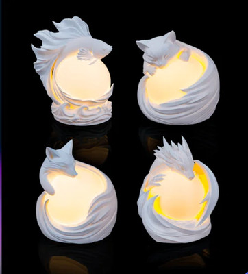 Sphere Tischlampe Lampenschirm Kugel Deko G9 Teelicht Halter Tier Motiv