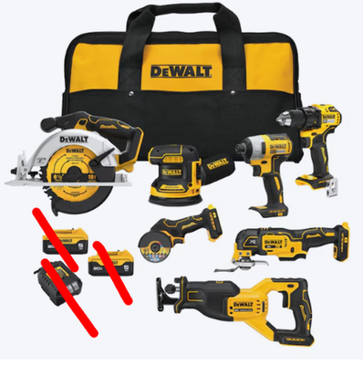 #ad DEWALT 20V MAX 7 TOOL COMBO KIT Used Bare tool $500.00