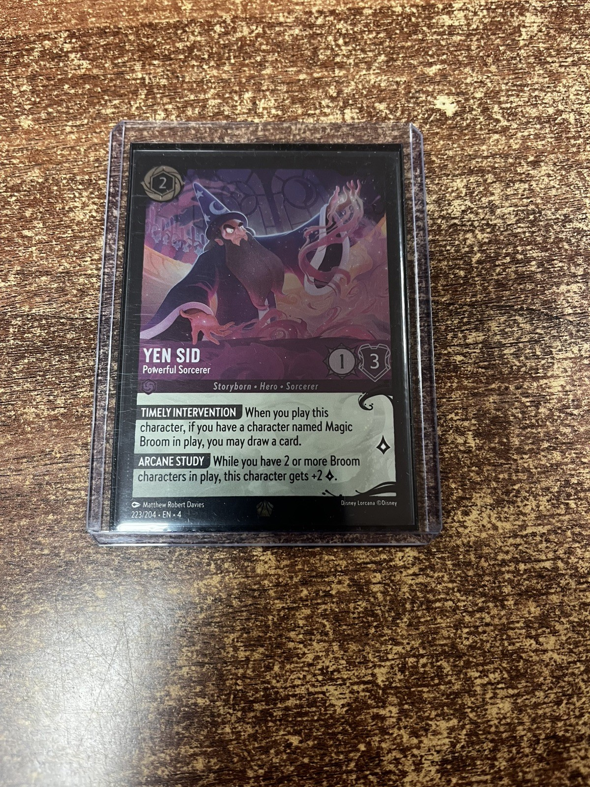 Yen Sid - Powerful Sorcerer - 59/204 - Legendary Lorcana Ursula's Return M/NM