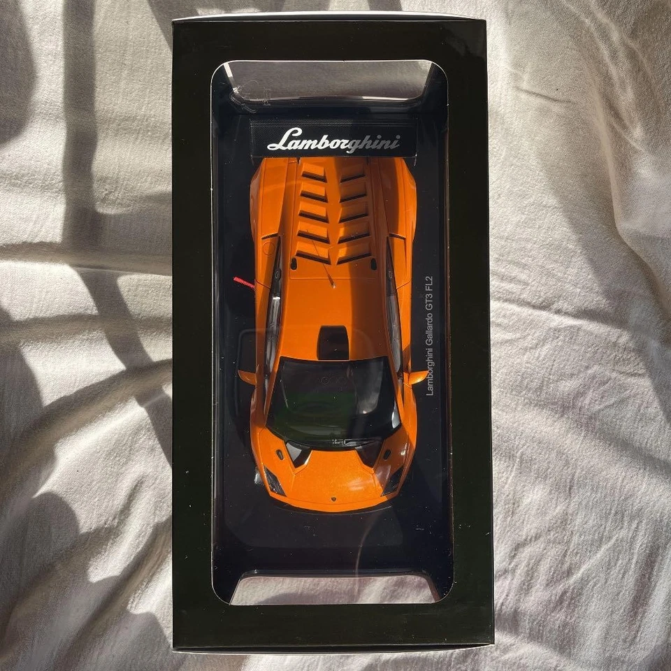 AUTO искусства Lamborghini Gallardo GT3 FL2 1/18 масштаб металлический оранжевый 2013 новый - Изображение 2 из 4