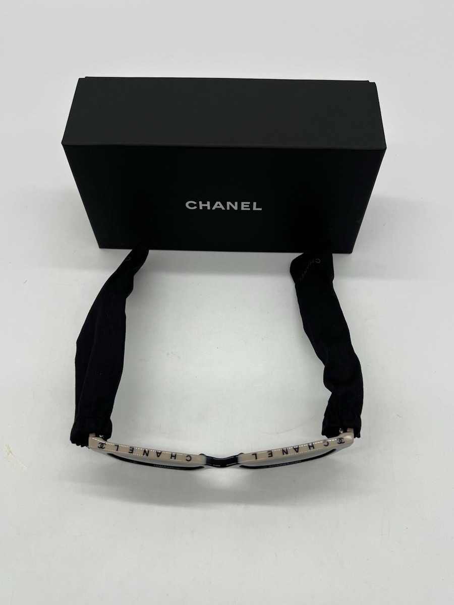 Authentic CHANEL 5417 c.534/3 Women's 54-17 Black Beige Square