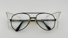 Uvex Aviator Black Safety Glasses FRAME ONLY Z87 5.50 9159 Clear Guards Shields